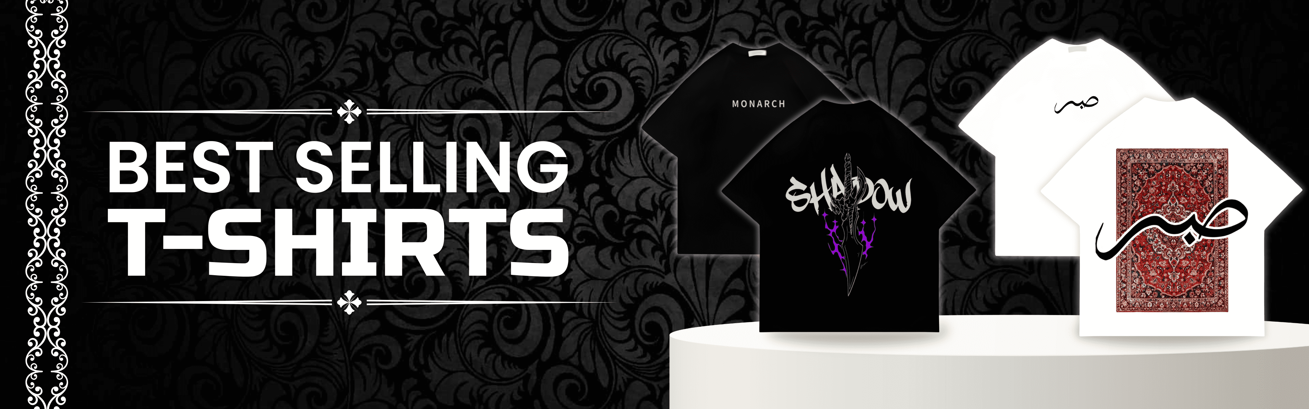 Best Selling T-shirts Banner